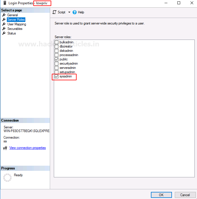 Тестирование на проникновение MSSQL