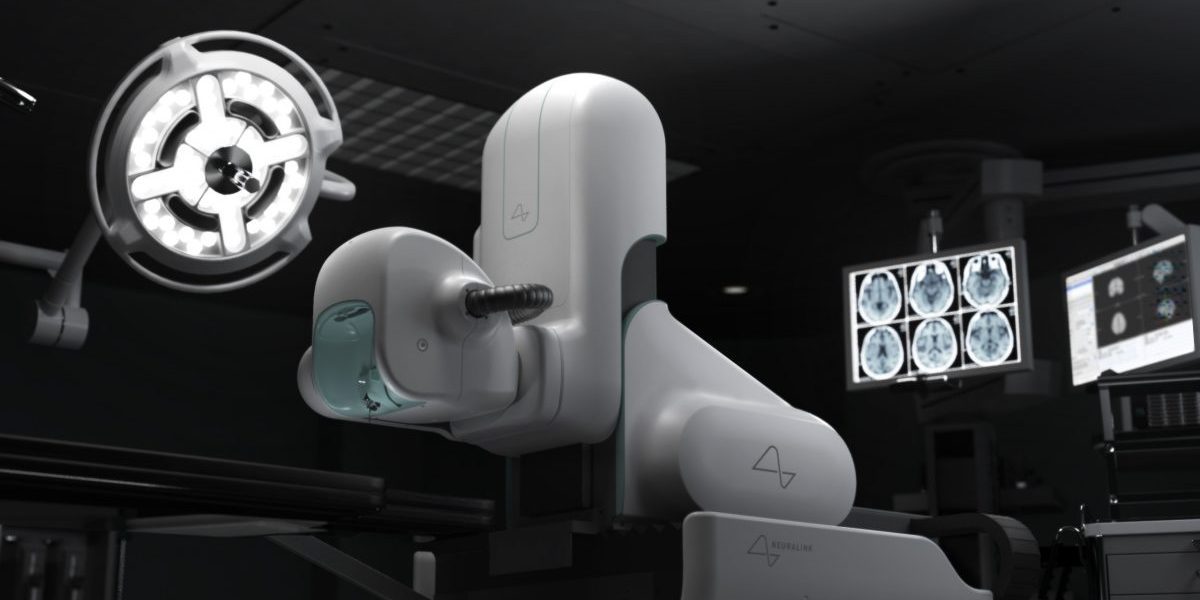 Neuralink's surgical robot.  Image: Neuralink / YouTube