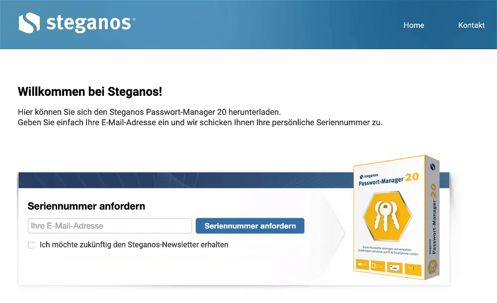 Steganos Password Manager 20 – бесплатная лицензия