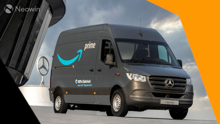 An eSprinter van that Amazon has bought