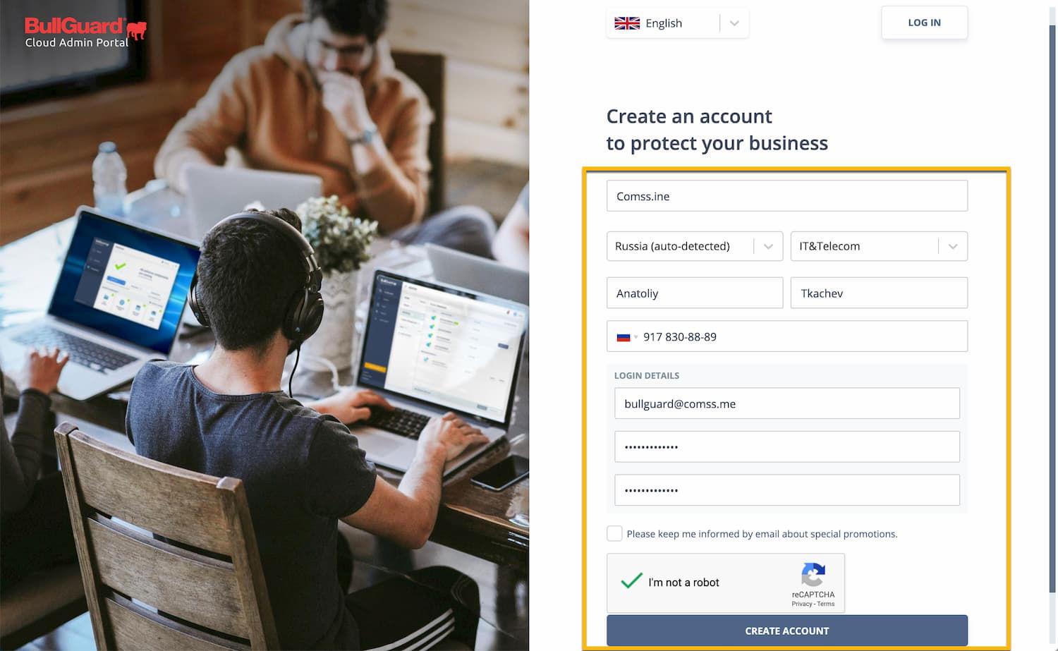 BullGuard Small Office Security на 3 месяца бесплатно