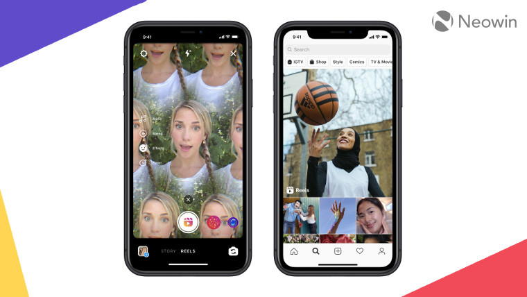 The Reels feature being used in Instagram The Reels feature being used in Instagram