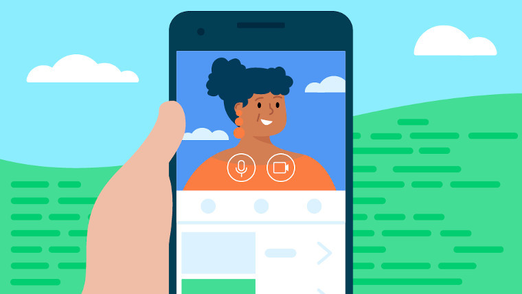A cartoon version of an Android app A cartoon version of an Android app