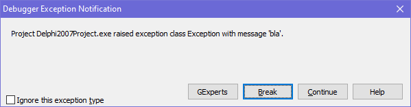 Delphi-Debugger-Exception-NotificationGExperts.png
