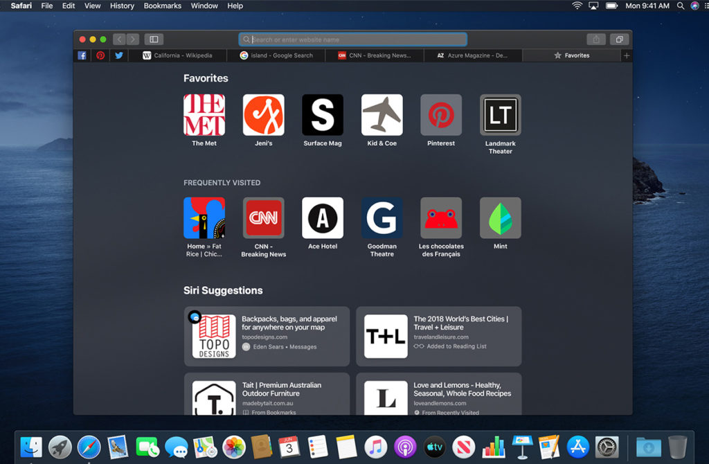 Safari для macOS Catalina