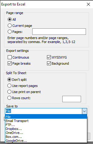 Save XLSX in Cloud